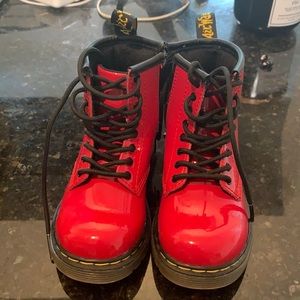 Dr Martens Brooklee PatentLamper RedRouge Toddler